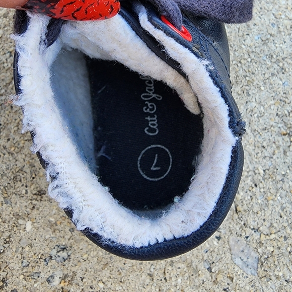 Cat & Jack toddler boys navy shoes size 7 - Picture 3 of 5